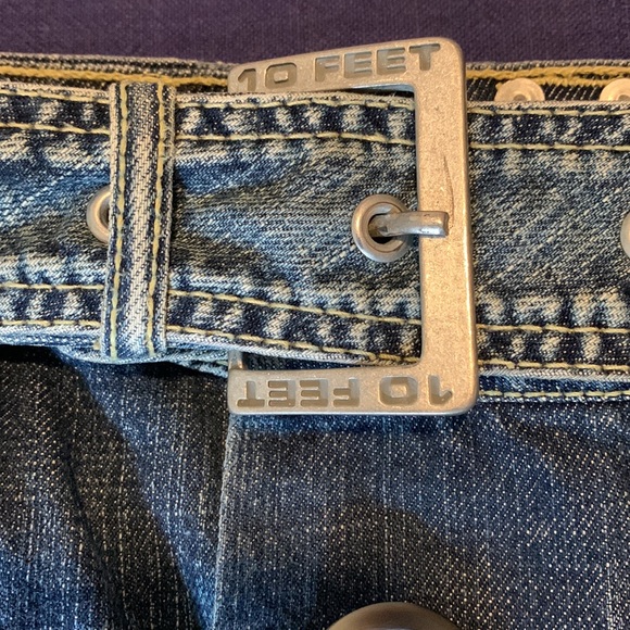 Y2K European Denim Skirt with Matching Belt  S - Picture 4 of 9